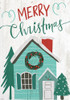 Christmas House Flag Poster Print by Gigi Louise # KBRC077