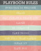 Playroom Rules Poster Print by Gigi Louise # KBRC031A