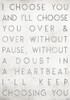 Choose You Poster Print by Gigi Louise # KBRC103B