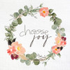 Choose Joy Wreath Poster Print by Kimberly Allen # KASQ2040A