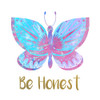 Be Happy Butterfly 3 Poster Print by Kimberly Allen # KASQ1968C