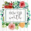 Know Your Worth 2 Poster Print by Kimberly Allen # KASQ1807A1