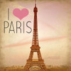 I Heart Paris Poster Print by Allen Kimberly # KASQ1902A