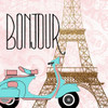 Paris Bonjour 2 Poster Print by Allen Kimberly # KASQ1754B