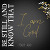 I am God Black Square Poster Print by Allen Kimberly # KASQ1735A