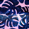 Indigo Pink Tropic 2 Poster Print by Allen Kimberly # KASQ1677B