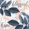 Navy Branches 2 Hope Poster Print by Kimberly Allen # KASQ1621B2
