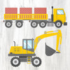 Tractor and Trucks 3 v2 Poster Print by Allen Kimberly # KASQ1601C1