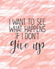 Dont Give Up Poster Print by Allen Kimberly # KARC1853C