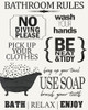 Bathroom Rules Poster Print by Allen Kimberly # KARC1714A