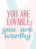 Positive Affirmations 1 Poster Print by Kimberly Allen # KARC2144A