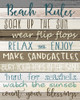 Beach Rules v2 Poster Print by Kimberly Allen # KARC2087B