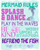 Mermaid Rules Poster Print by Kimberly Allen # KARC2005B
