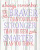 Always Remember You Are Pinks Poster Print by Allen Kimberly # KARC1942B