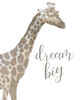 Dream Big Taupe Poster Print by Allen Kimberly # KARC1530B2