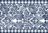 Gingham Floral Navy Poster Print by Allen Kimberly # KARC1656A