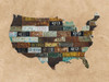 Map USA Poster Print by Jamie Phillip # JRH40