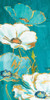 Teal Gold Florals Mate Poster Print by Jace Grey # JGRN063B