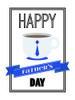Coffee Fathers Day Poster Print by Jace Grey # JGRC759B