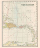 West Indies - Cram 1898 Poster Print by Cram Cram # ITWI0008
