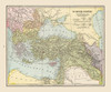 Turkish Empire Middle East - Cram 1892 Poster Print by Cram Cram # ITTU0026