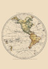 Western Hemisphere - Faden 1786 Poster Print by Faden Faden # ITWE0004