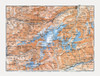 Bifertenstock Region Switzerland - Baedeker 1921 Poster Print by Baedeker Baedeker # ITSW0082