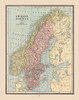 Sweden Norway - Cram 1888 Poster Print by Cram Cram # ITSW0031