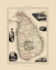 Asia Sri Lanka - Tallis 1851 Poster Print by Tallis Tallis # ITSR0002