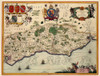 Sussex County England - Jansson 1646 Poster Print by Jansson Jansson # ITSU0004