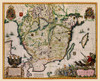 Southern Sweden - Blaeu 1662 Poster Print by Blaeu Blaeu # ITSW0012