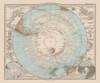 South Pole - Stieler 1885 Poster Print by Stieler Stieler # ITWO0031