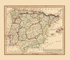 Spain Portugal - Thomas 1835 Poster Print by Thomas Thomas # ITSP0080