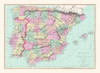 Spain Portugal - Williams 1873 Poster Print by Williams Williams # ITSP0048