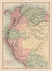South America Venezuela Colombia Ecuador Peru Poster Print by Black Black # ITSA0054