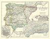 Spain Portugal - Perthes 1854 Poster Print by Perthes Perthes # ITSP0060