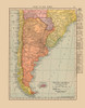 Southern South America - Hammond 1910 Poster Print by Hammond Hammond # ITSA0065
