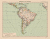 South America Political - Schrader 1908 Poster Print by Schrader Schrader # ITSA0069