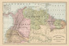 South America Venezuela Ecuador Guiana Colombia Poster Print by Cram Cram # ITSA0080