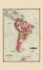 South America - Johnson 1860 Poster Print by Johnson Johnson # ITSA0029