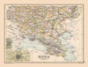 Southwest Russia - Bartholomew 1892 Poster Print by Bartholomew Bartholomew # ITRU0032