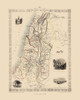 Ancient Palestine Israel - Tallis 1851 Poster Print by Tallis Tallis # ITPA0020