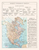 North America United States Mexico Canada Poster Print by Monteith Monteith # ITNA0064