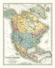North America United States Mexico Canada Poster Print by Mitchell Mitchell # ITNA0070