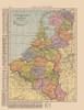 Europe Netherlands Belgium - Hammond 1910 Poster Print by Hammond Hammond # ITNE0016