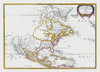 North America Mexico United States - Sanson 1650 Poster Print by Sanson Sanson # ITNA0024
