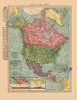 North America United States Mexico Canada Poster Print by Hammond Hammond # ITNA0062