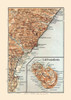 Giardini Region Sicily Italy - Baedeker 1880 Poster Print by Baedeker Baedeker # ITIT0159