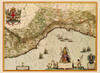Liguria Region Italy - Blaeu 1640 Poster Print by Blaeu Blaeu # ITLI0008