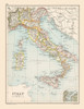 Italy - Bartholomew 1892 Poster Print by Bartholomew Bartholomew # ITIT0018